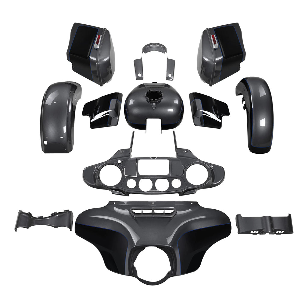 Fairings Bodywork for Harley Street Glide (2014–2023) Gauntlet Gray Metallic Vivid Black