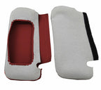 Sun Visor Cover for Ford Mustang (1987–1993) - PVC Synthetic Leather Red