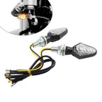 8MM Amber Motorcycle Turn Signal Light Mini Indicator for Honda, Suzuki