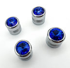 Valve Stem Caps Replacement Chrome Set for Hot Rod Car Truck ATV (—)