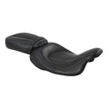 Driver & Passenger Seats for Harley CVO Road Street Glide (2009–2023) Black Blue