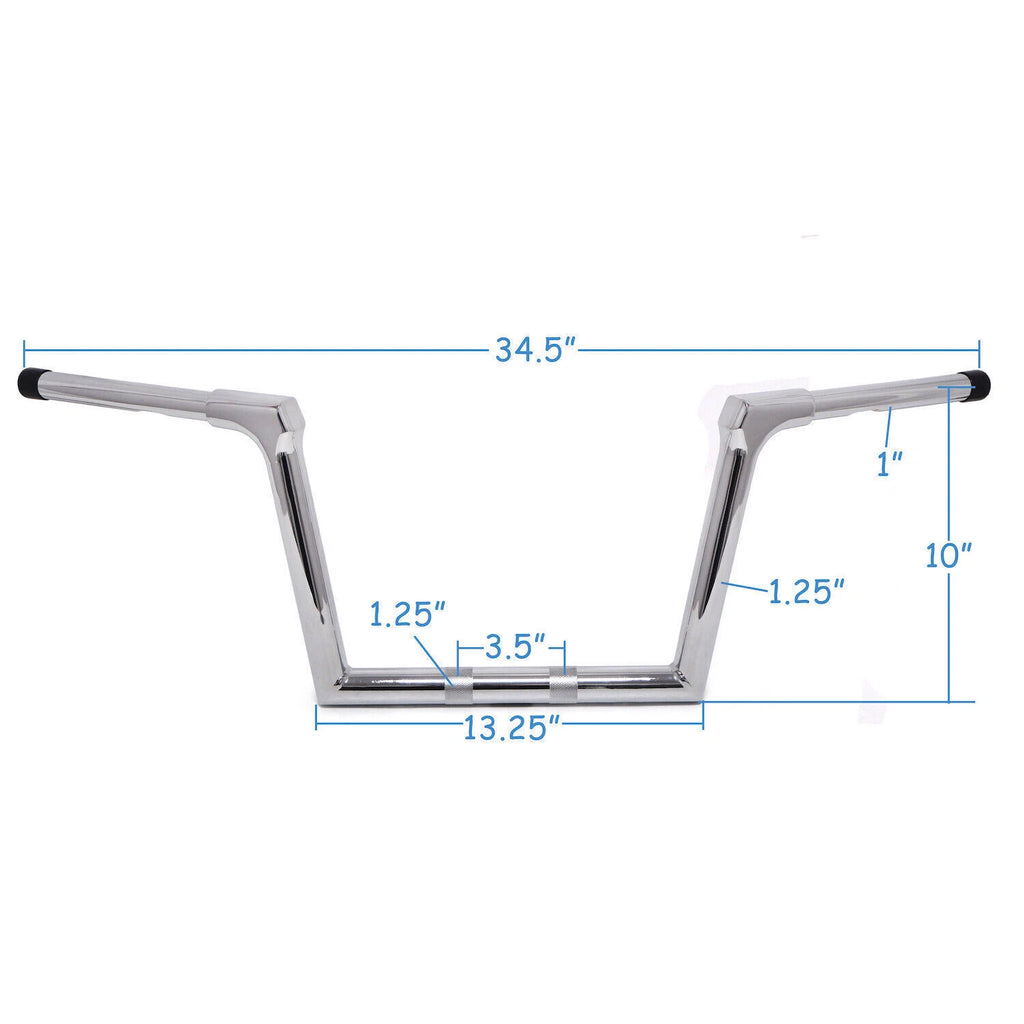10" Chrome Handlebar for Harley FLTRX FLTRXS FLTRU (2015–2020)