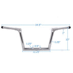 10" Chrome Handlebar for Harley FLTRX FLTRXS FLTRU (2015–2020)