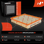 2X Engine Air Filter for Nissan Frontier (2020-2024) 3.8L