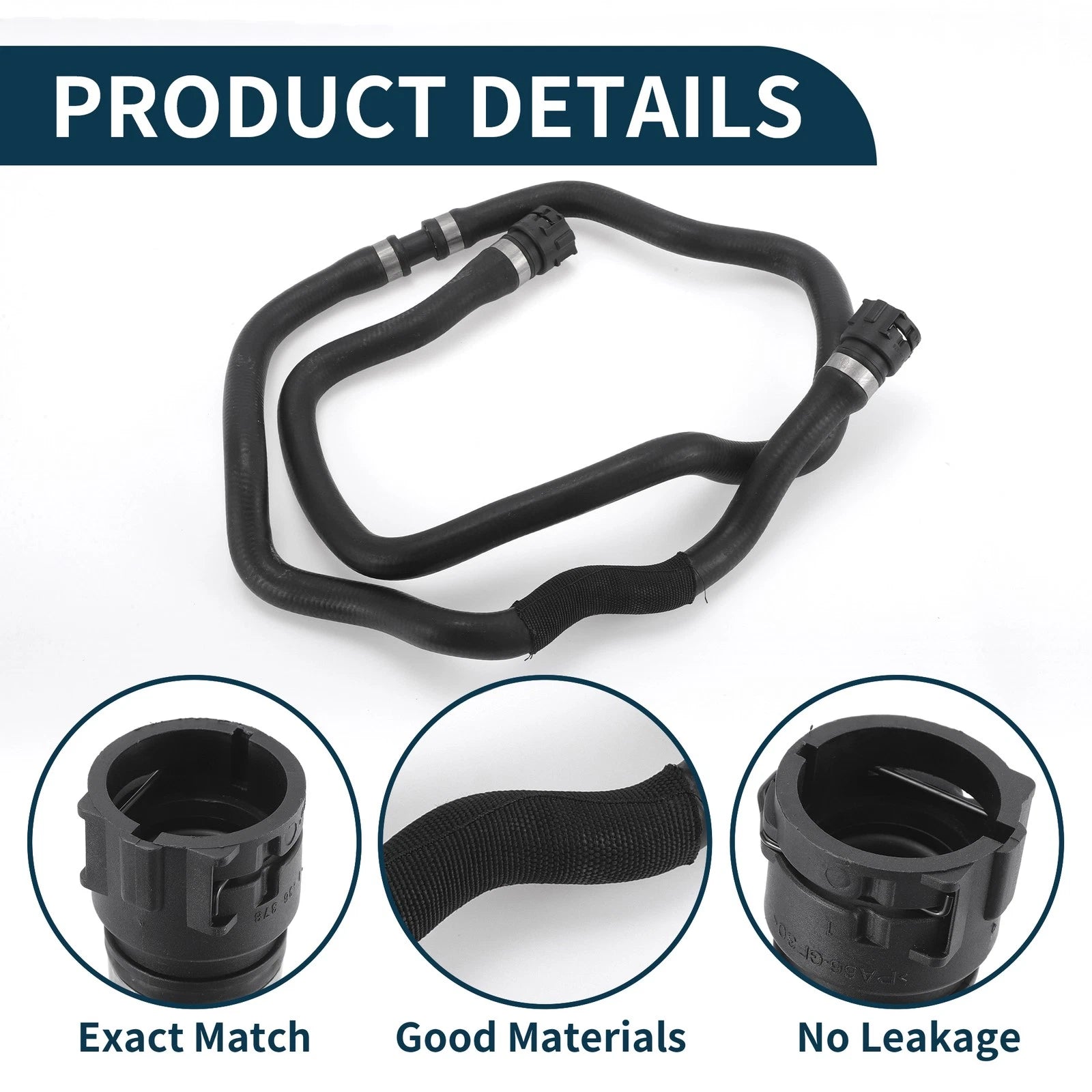Radiator Hose No. 17127519259 for BMW 530i (2004–2005) Cooling Tube