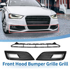 Set of 1 Front Lower Bumper Grille Grill for Audi A4 B8PA (2013–2015) No.8KD807681 Black
