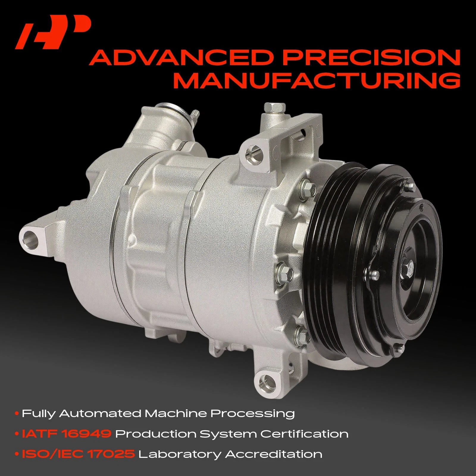 AC Compressor with Clutch for Chevy Camaro (2016–2024) Cadillac CTS (2016–2019)