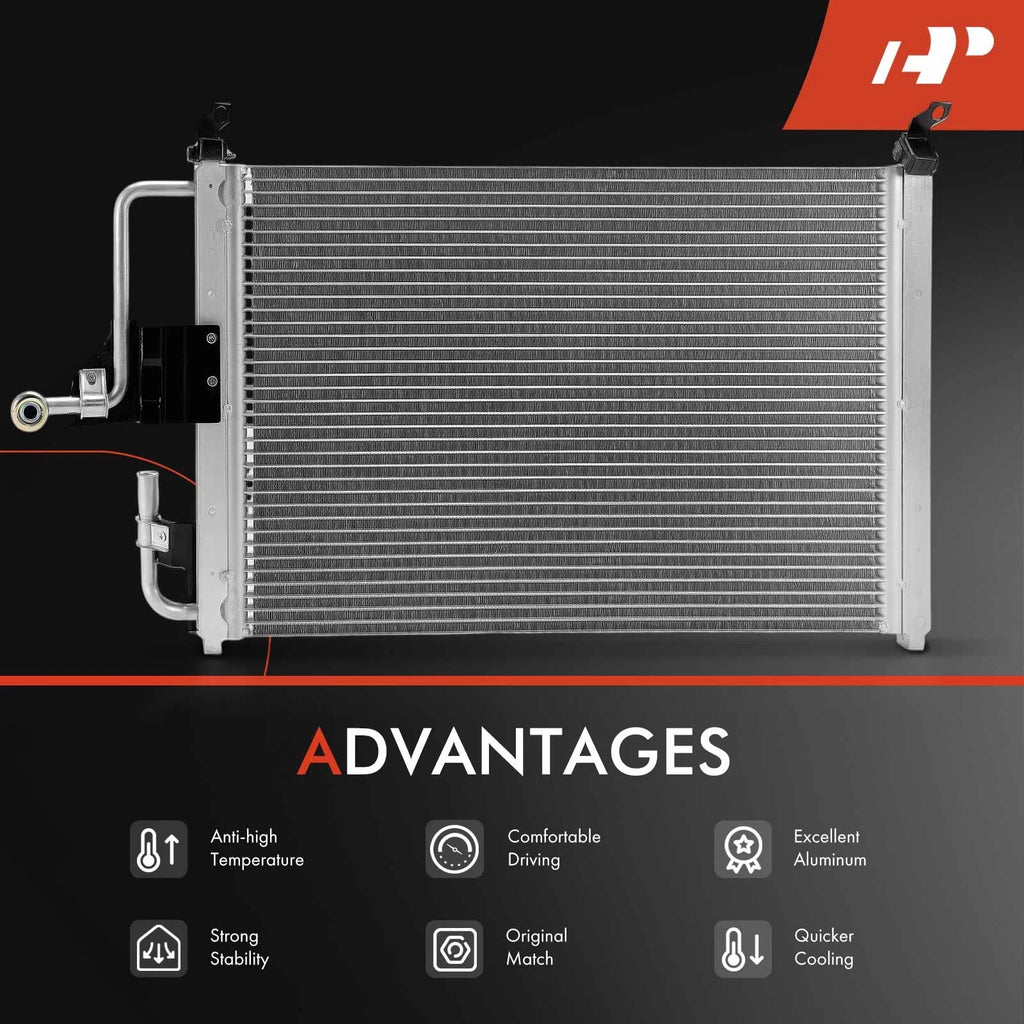A/C Condenser with Bracket for Ford Escort, Mercury Tracer (1991-2003)