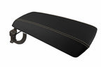 Leather Console Lid Armrest Cover for Ford Edge (2011–2020) Beige Stitch