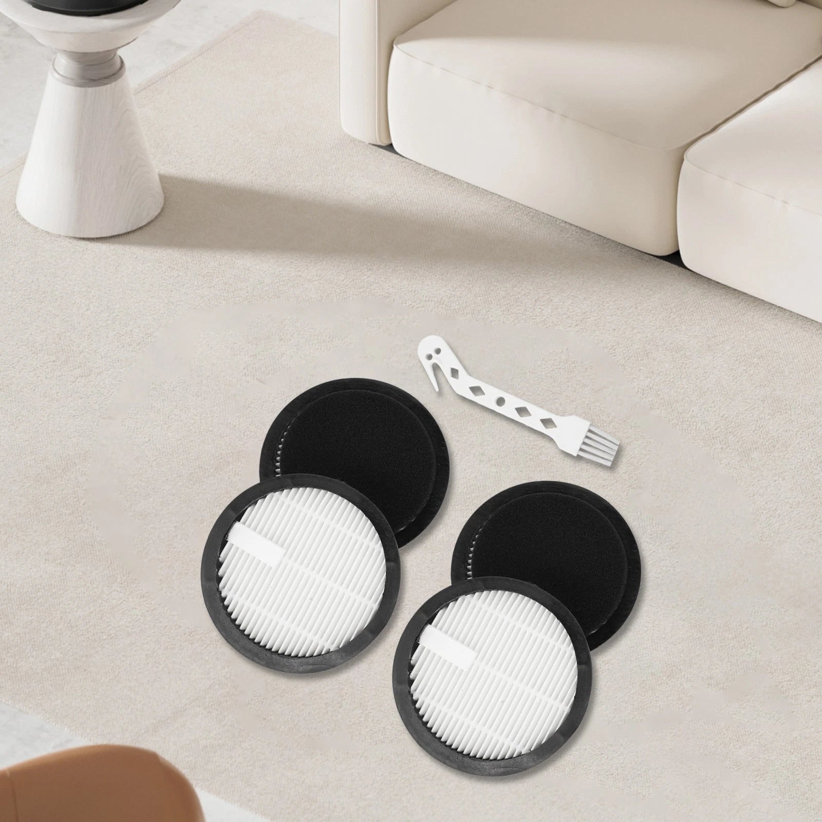 Set of 2 Hepa Filters and Sponge for Acevac11 Vacuum Cleaner