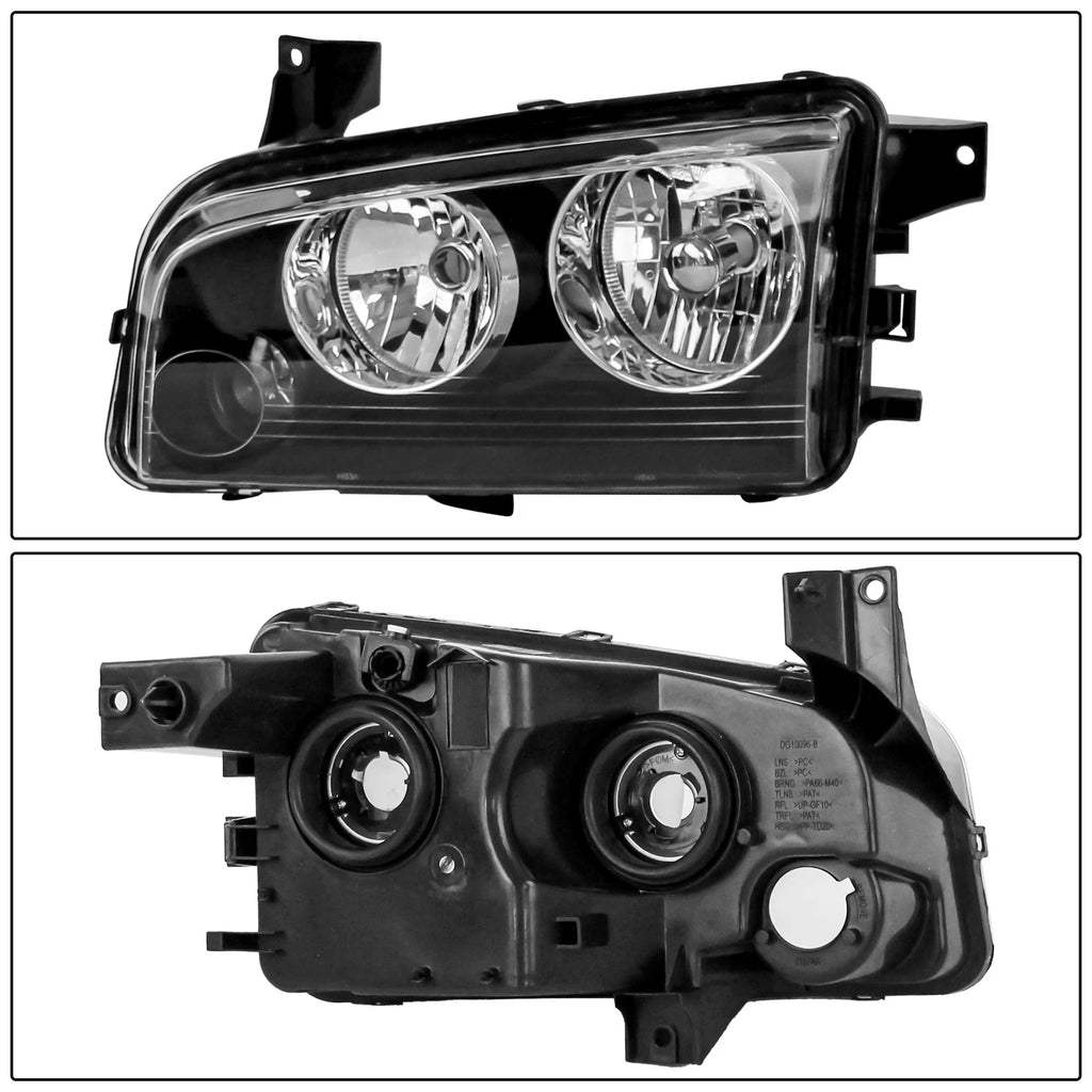 2X Headlights for Dodge Charger (2007–2010)