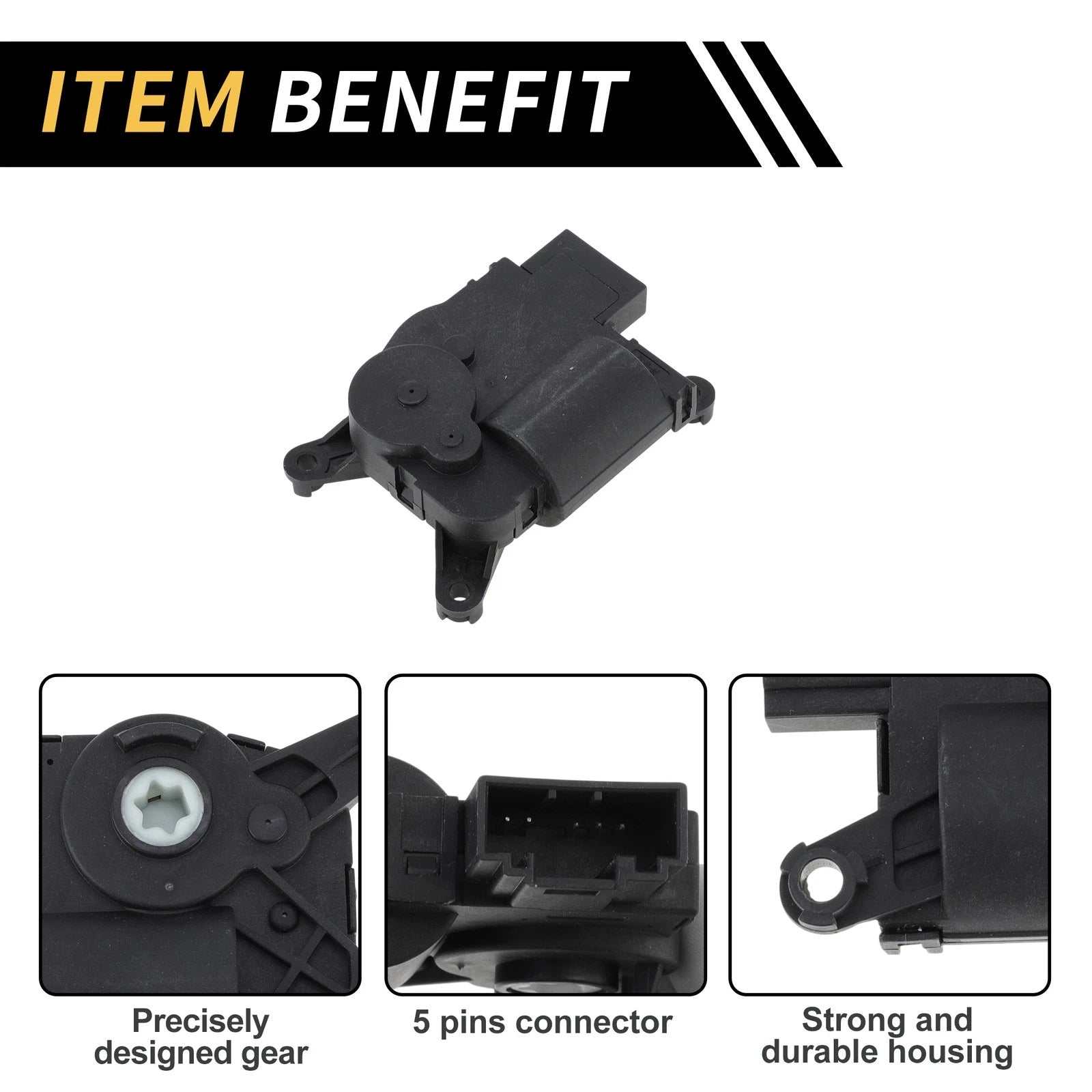 HVAC Heater Blend Door Actuator for Volkswagen Tiguan (2012–2016) No. 2Q0907511E