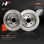 Set of 2 Rear Disc Brake Rotors & Ceramic Pads for BMW X1 X2 (2016–2022)