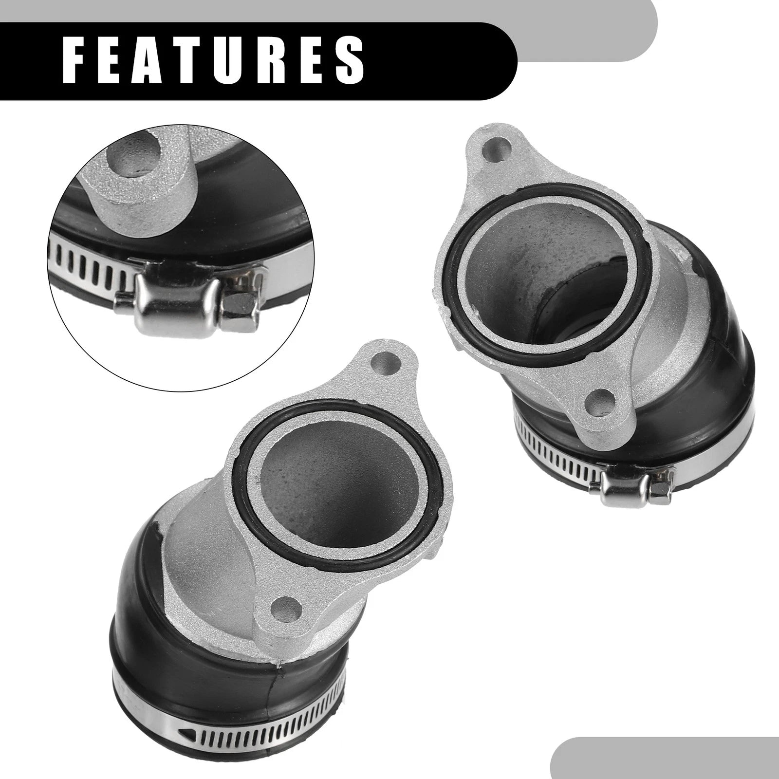 Carburetor Intake Manifold Boot Set of 2 for Honda CX500 (1978–1979)