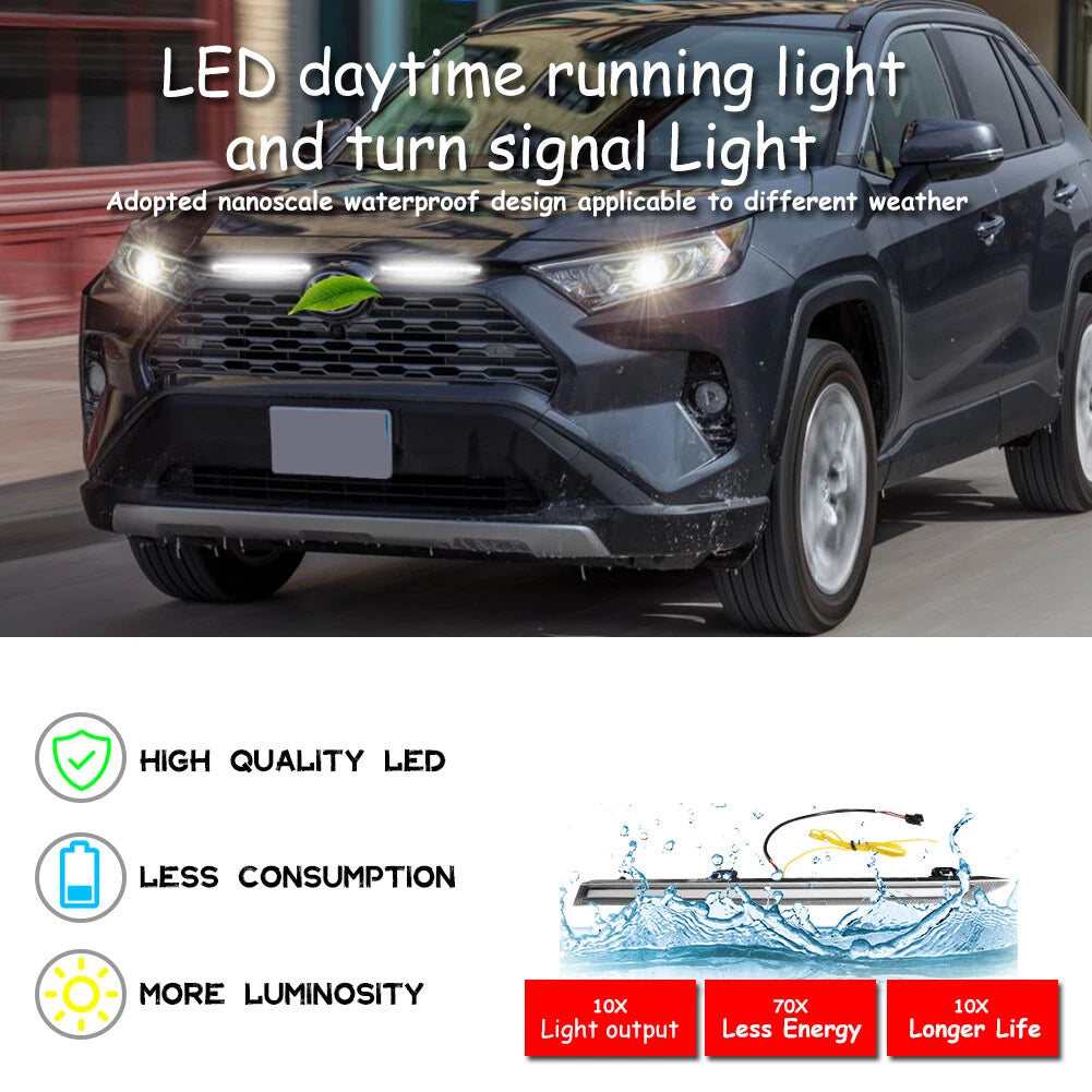 Sequential Amber Turn Signal LED Lights for Toyota RAV4 (2019–2023)
