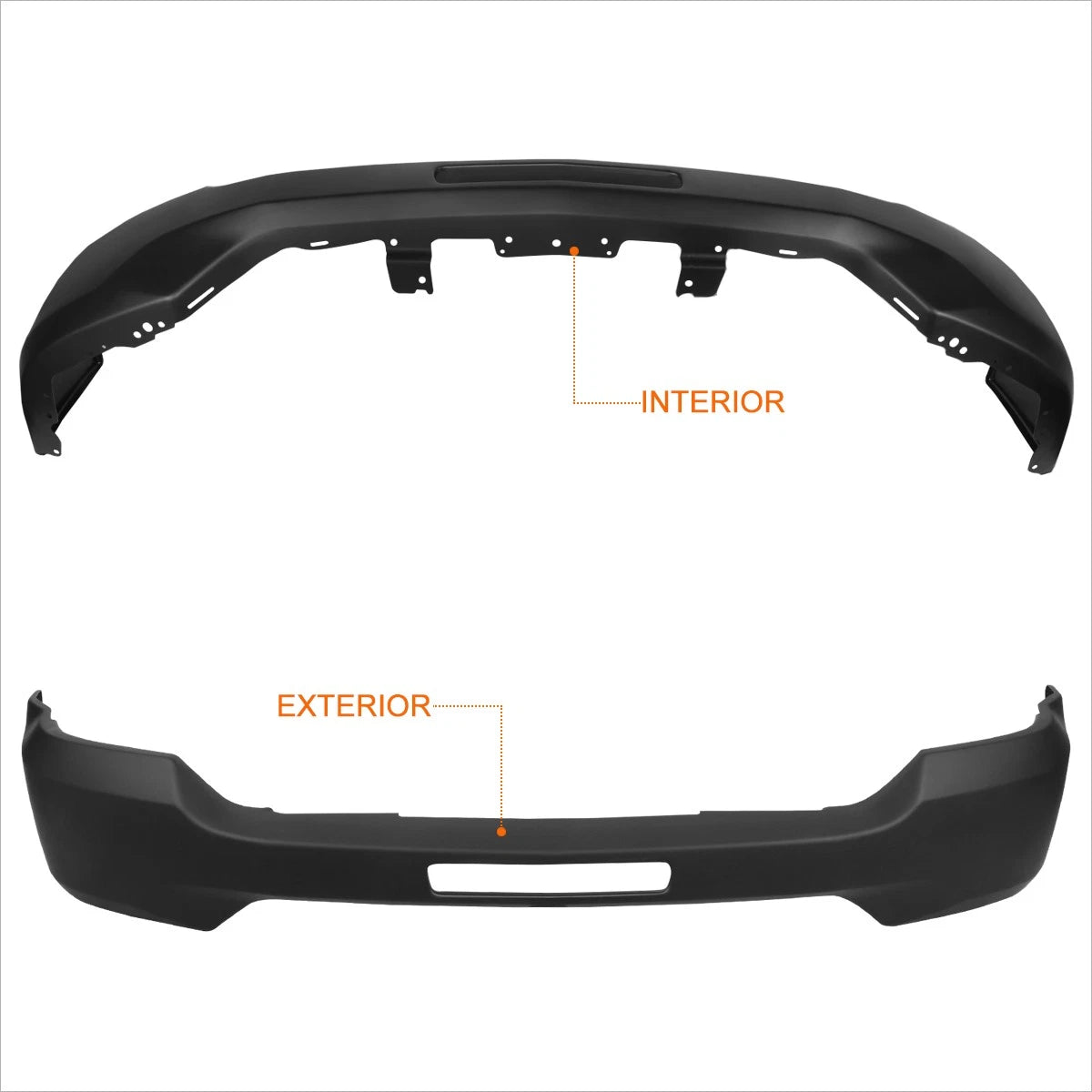 Front Bumper Face Bar for Chevy Silverado 1500 (2016–2019) w/o Fog Light Sensor