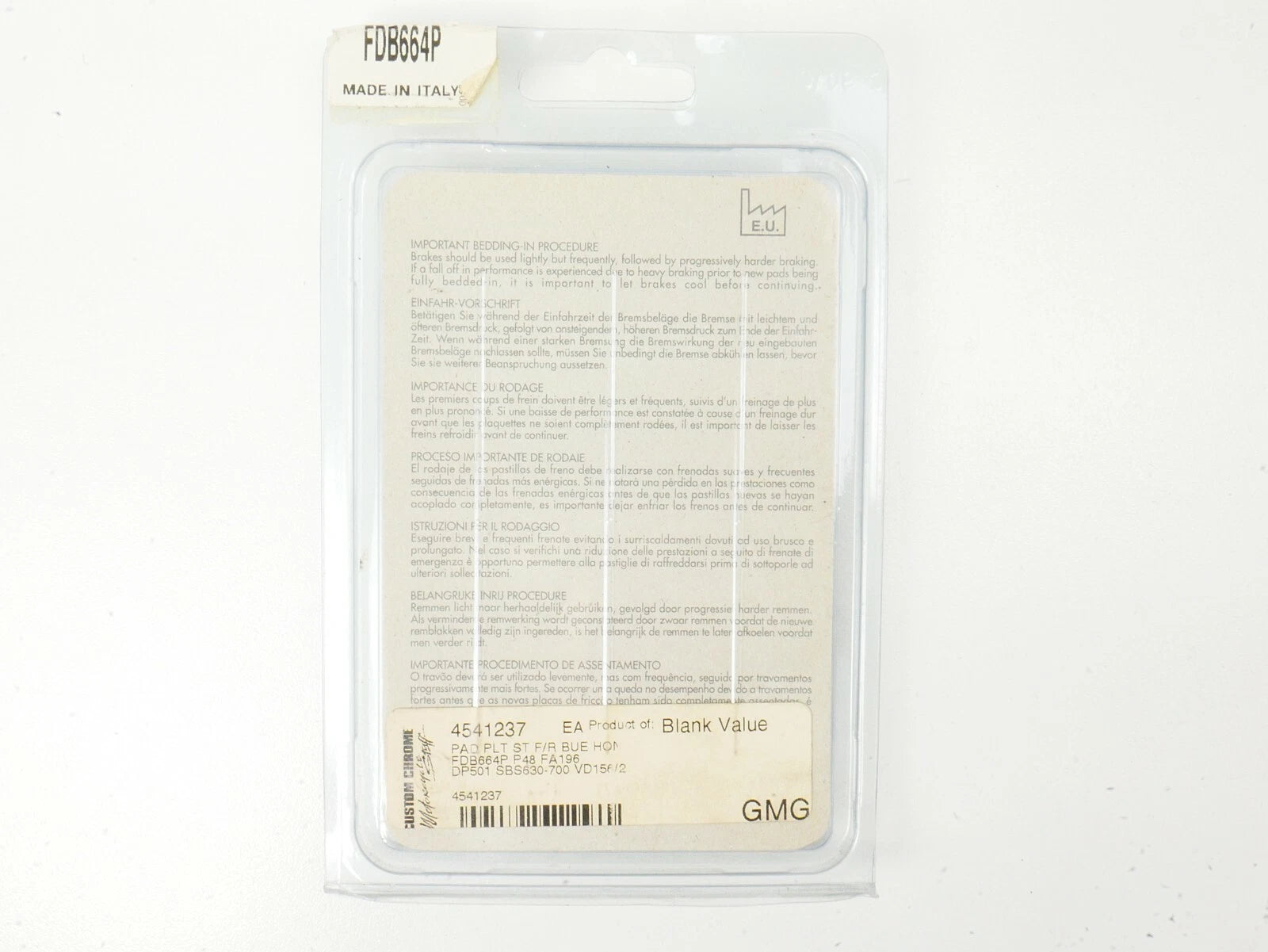 Ferodo Platinum Brake Pads Set of 2 Front/Rear for Triumph Bonneville (USA)