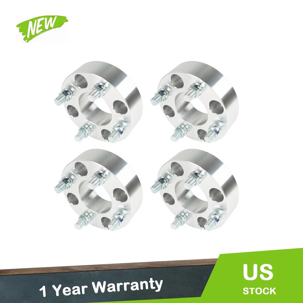 Set of 4 Wheel Spacers Adapters for Club Car Golf Cart (1.5" 4x4, 1/2"×20)
