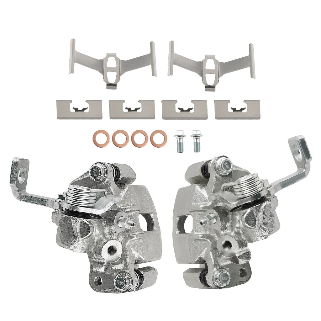 Rear Left & Right Brake Calipers w/ Bracket for Acura Integra (1994–2001)