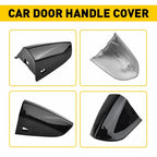 Front Left Door Handle Key Cap Cover Bezel Black for Ford Mustang (2015–2022)