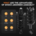Set of 4 Complete Struts Shocks Springs & Mounts for Honda CR-V (2007–2011)