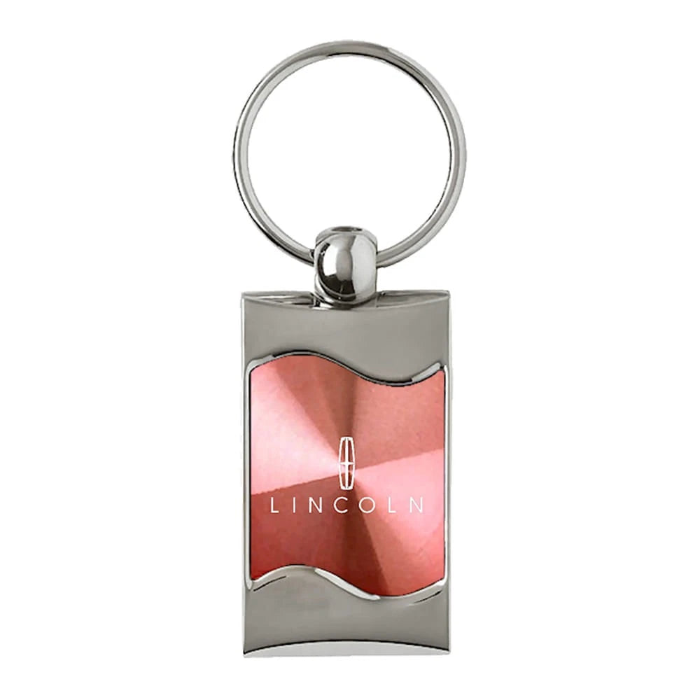 Pink Rectangular Wave Keychain - Officially Licensed for Lincoln