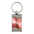 Pink Rectangular Wave Keychain - Officially Licensed for Lincoln