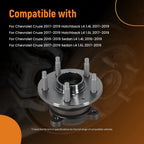 Pair Rear Wheel Bearing for Chevrolet Cruze (2016–2019) L4 Sedan Hatchback