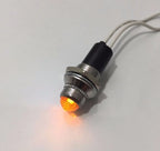 Amber Pilot Dash Indicator Warning Light 12V for Classic Hot Rod (–)