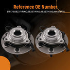 Front Wheel Hub & Bearing Assembly for RAM 1500 (2019–2023) 4WD 515179 68237141AC