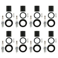 Set of 8 NGK Ruthenium HX Spark Plugs & Coil Boots for Dodge Ram 1500 (2002–2023)