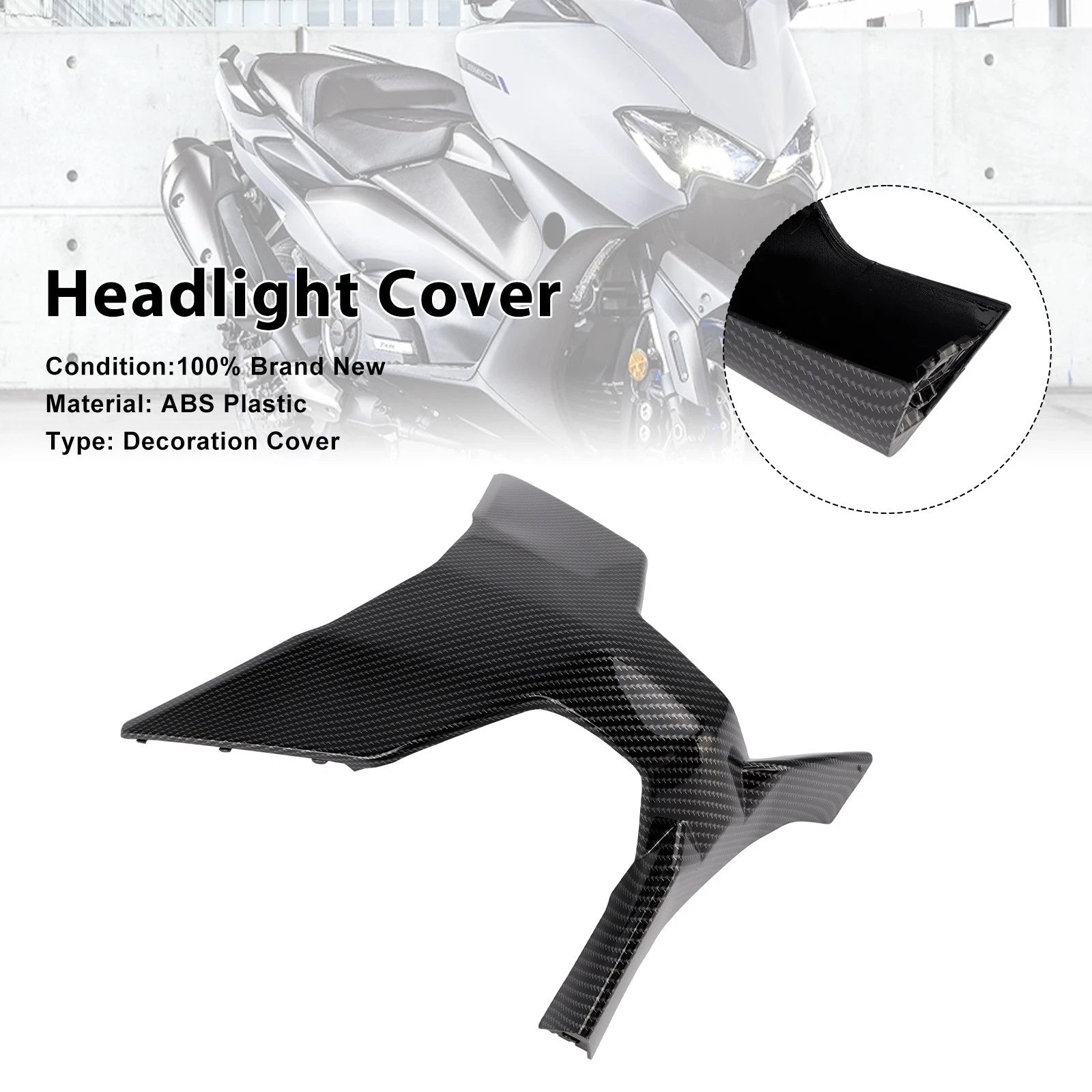 Front Headlight Nose Mid Fairing Cover for Yamaha T-MAX 560 (2025–2026)