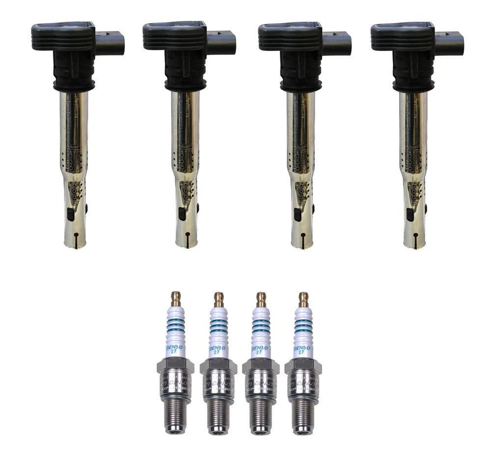 Set of 4 Denso Ignition Coils for (Double Platinum, Gap 0.032)