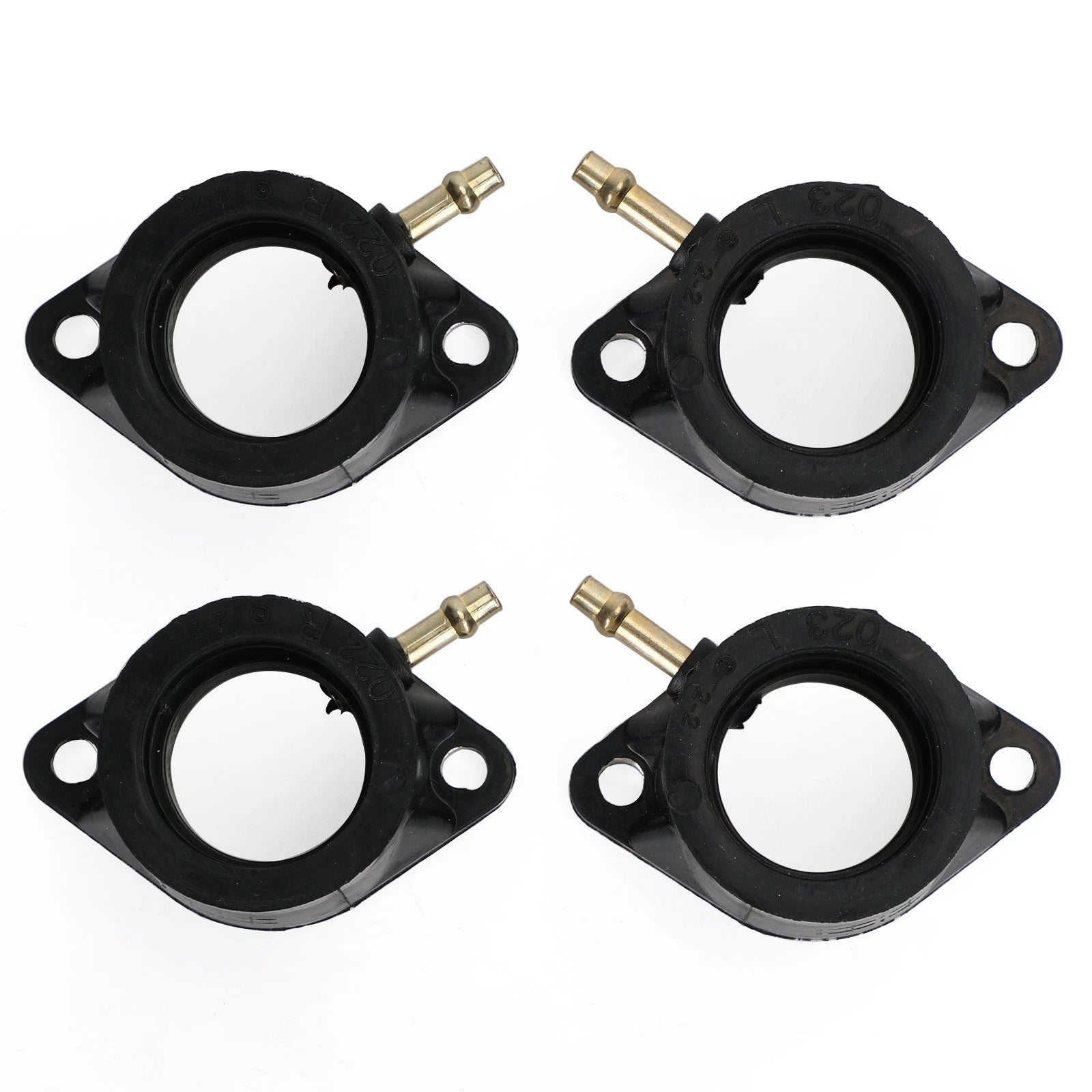 Set of 4 Carburetor Intake Manifolds for Kawasaki (16065-028, 16065-029)