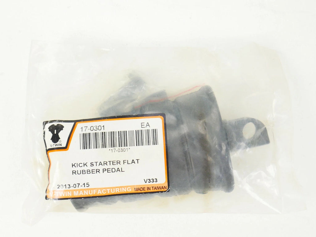 V-Twin Black Kick Starter Flat Rubber Pedal for Harley Davidson (2017-2023)