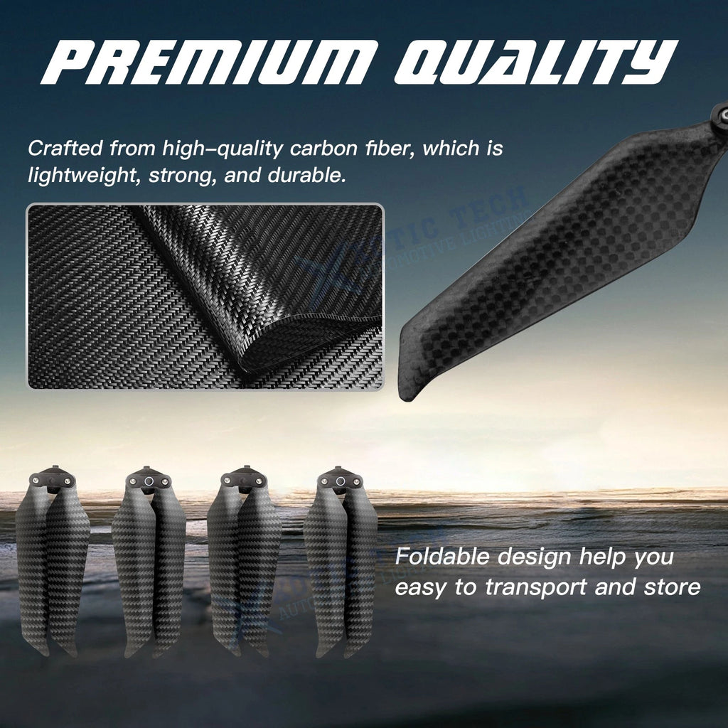 Quiet Carbon Fiber Propellers for DJI Mavic Pro (2016-2017)