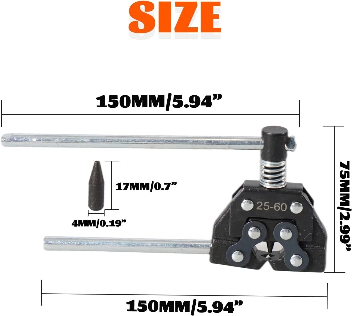 Roller Chain Tools Kit for Bicycle/Motorcycle (25-60)