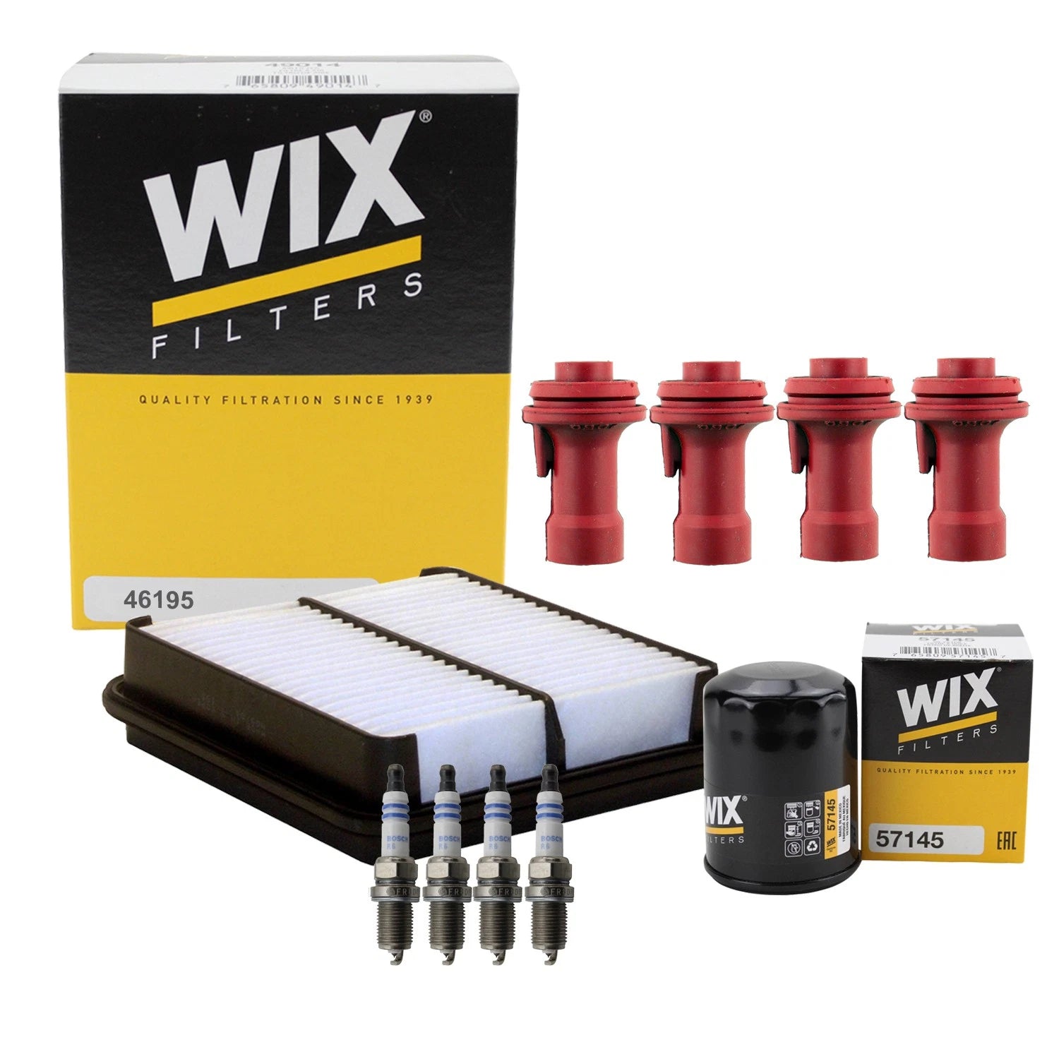 Tune Up Kit with 4 Spark Plugs & NGK Boots for Tracker Vitara (1999–2005)