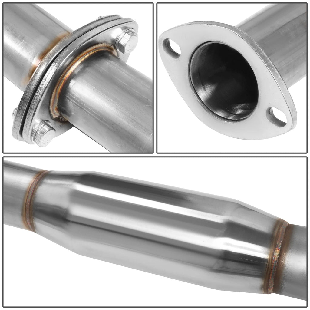 Catback Exhaust Muffler for Nissan Altima 2002–2006 (QR25DE, Oval, Burnt Tip)