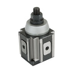 Set of 2 Piston Type Quick Change Tool Post Holders for Lathe 6-12 Inch