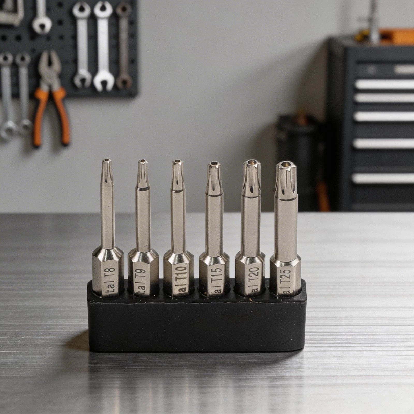 Set of 6 Hexagonal Screwdriver Bits for Various Drills