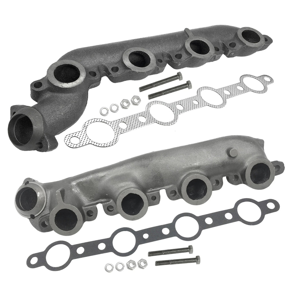 2X Exhaust Manifold for Ford F250 F350 E350 Super Duty (1998–2003)