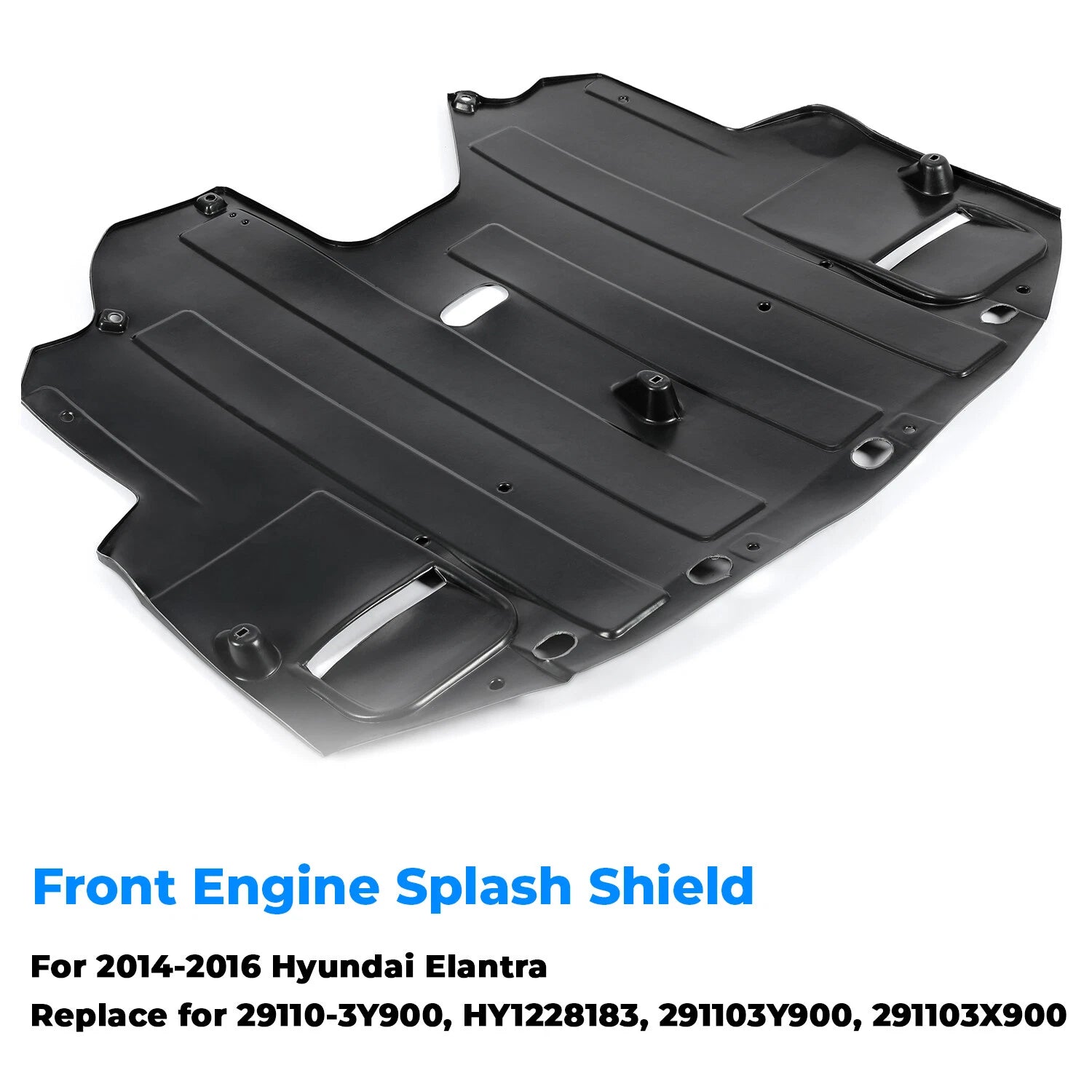Front Engine Splash Shield for Hyundai Elantra Sedan (2014–2016)