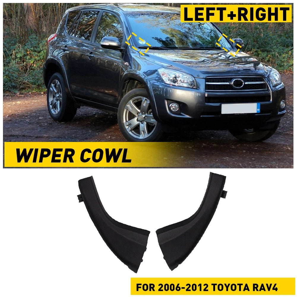 Front Wiper Side Cowl Extension Cover Trim for Toyota RAV4 (2006–2012) 53866-42012