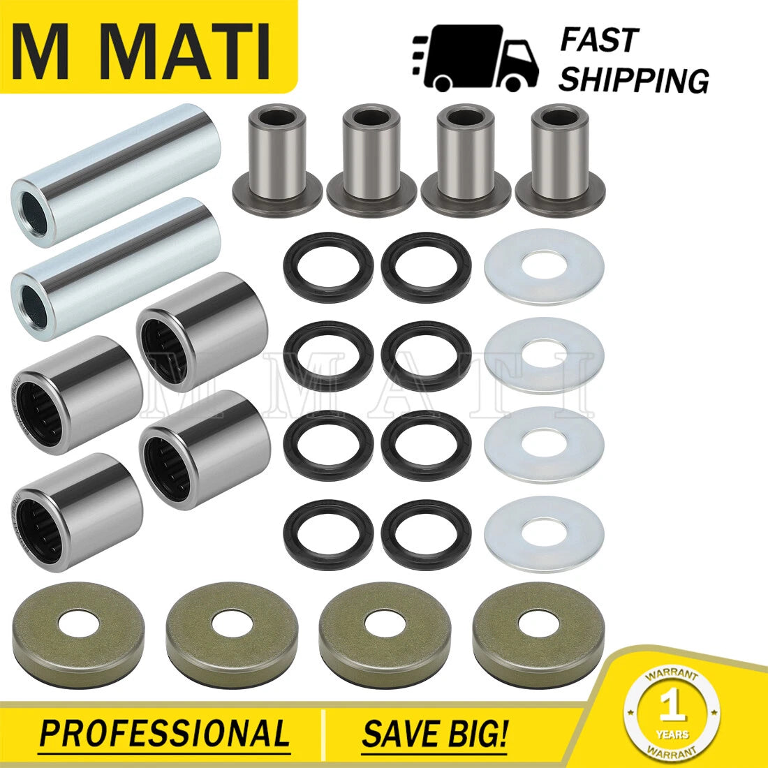 Front Upper & Lower A-Arm Bushing Seal Kits for Arctic Cat 400 DVX (2004–2008)