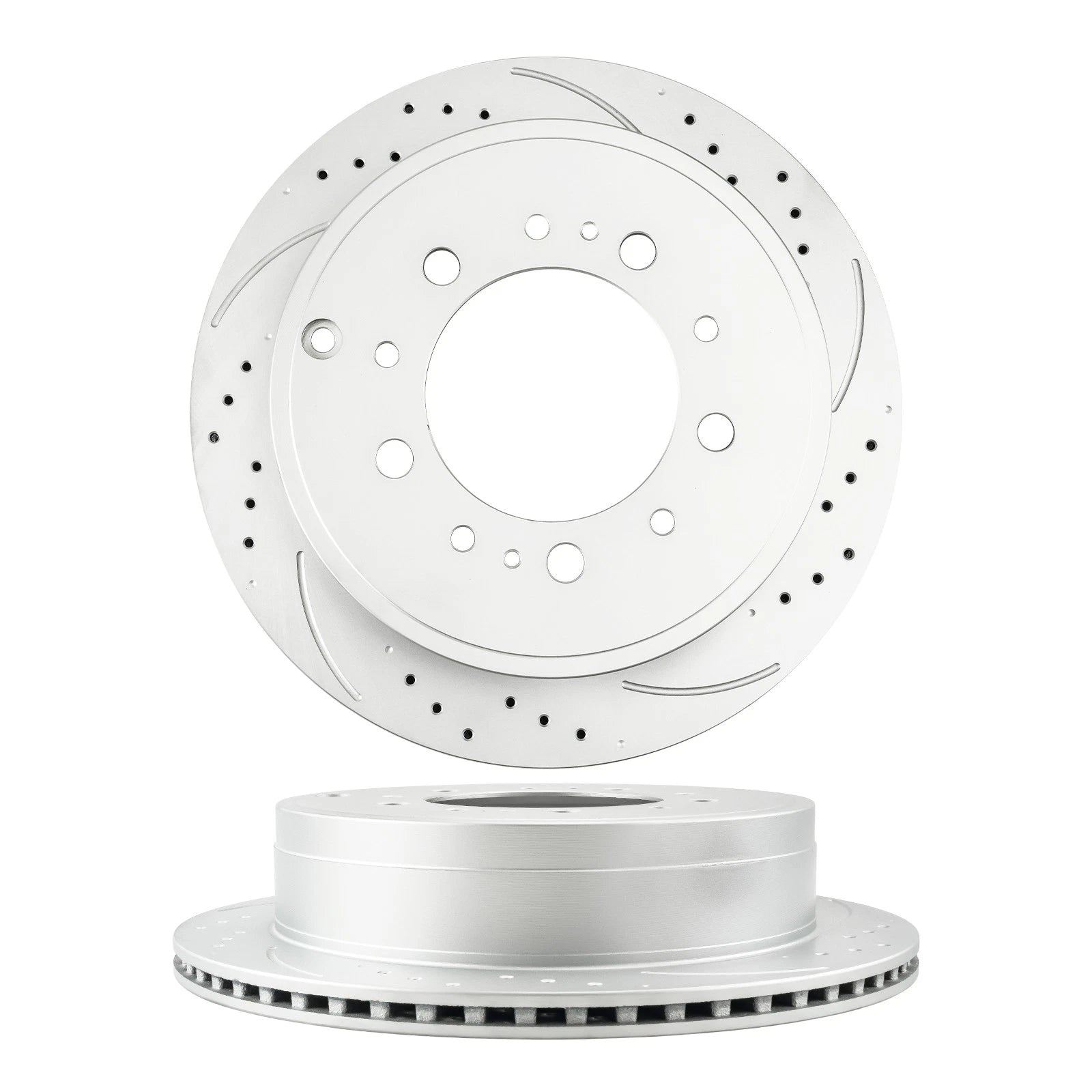 Rear Drilled Slotted Brake Rotors for Toyota Sequoia (2008–2022)