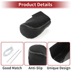 1 Pcs Gear Shift Knob Cover for Honda HR-V (2023–2024) Black Grey Faux Leather