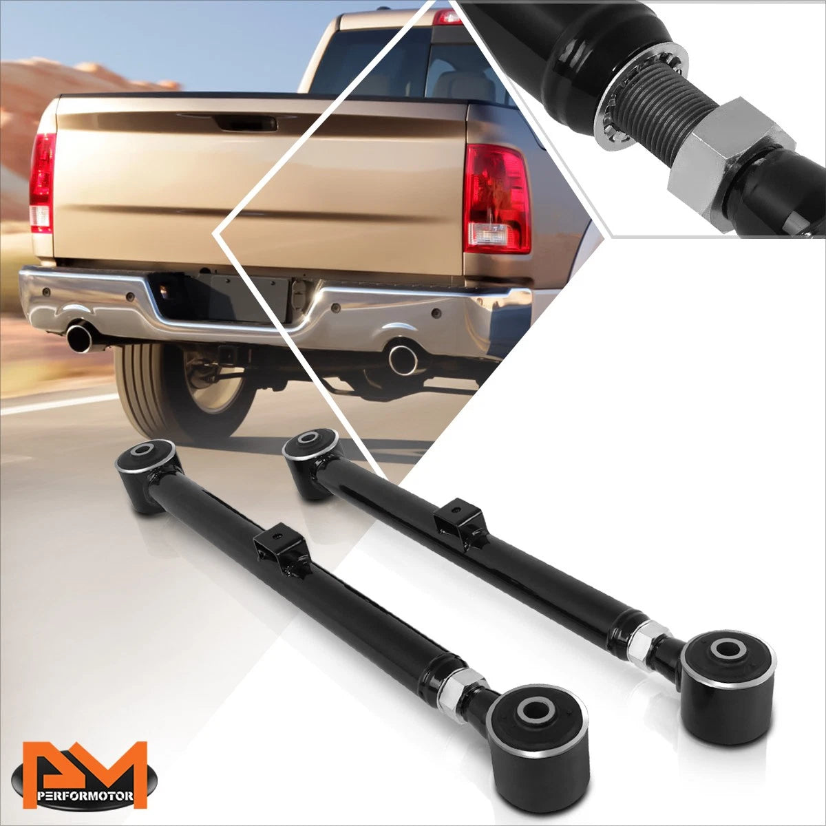 Set of 2 Rear Lower Control Arms for Dodge Ram 1500/Jeep Gladiator (2009–2023)