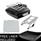 Chopped Trunk Backrest & Mount Rack Plate for Harley Road Glide (2014–2023)