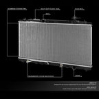 Aluminum Radiator DPI13035 for Lexus ES350 Toyota Camry (2007–2012)